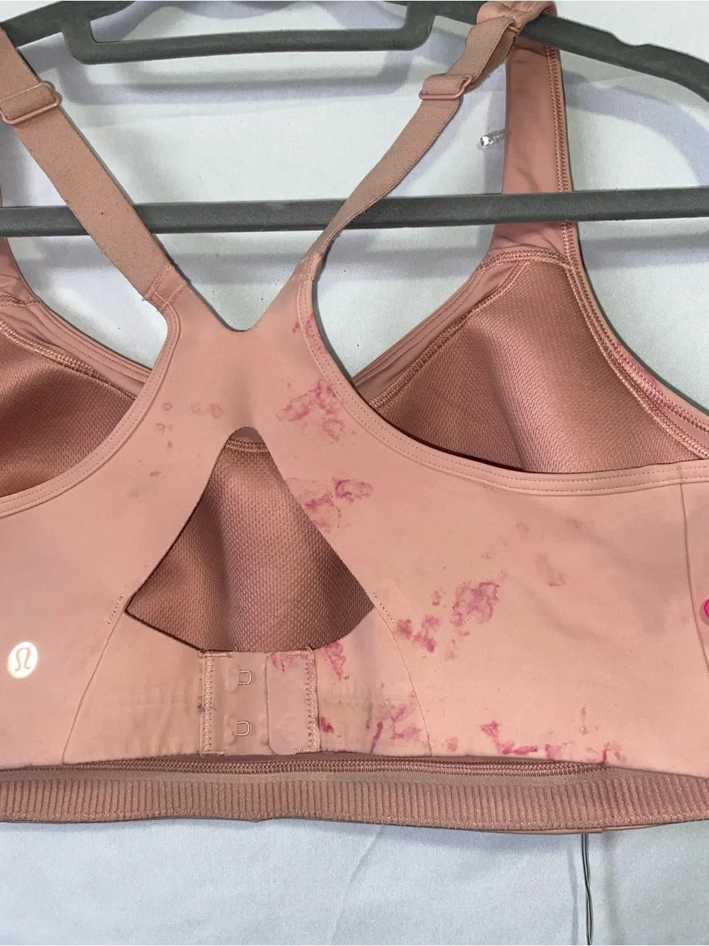 lululemon athletica Dusty Rose Adjustable-Strap Racerback Sports Bra